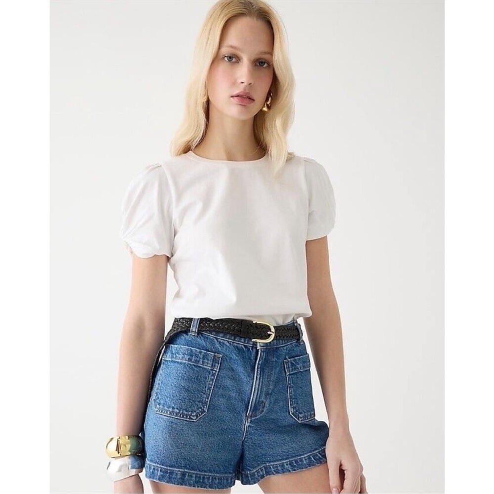 JCrew broken in Jersey puff short sleeve